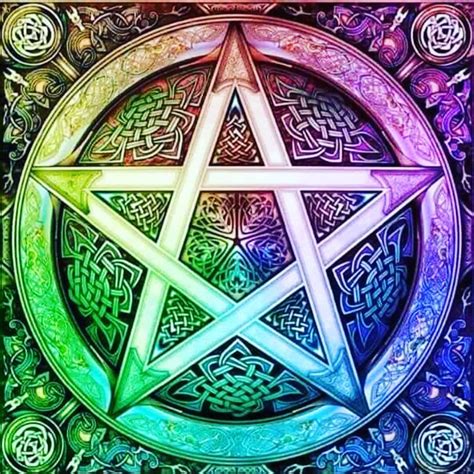 Five pointed star of wicca